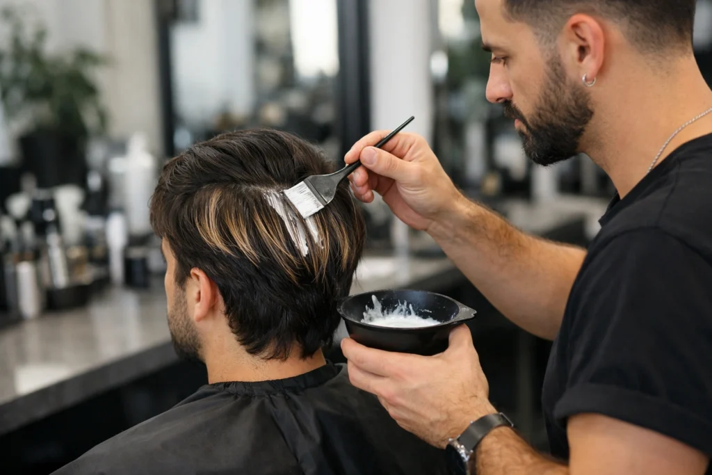 Balayage Highlights for Men
