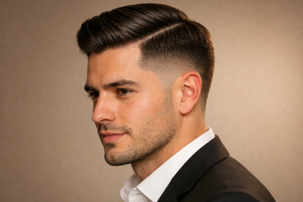 Burst Fade Comb-Over