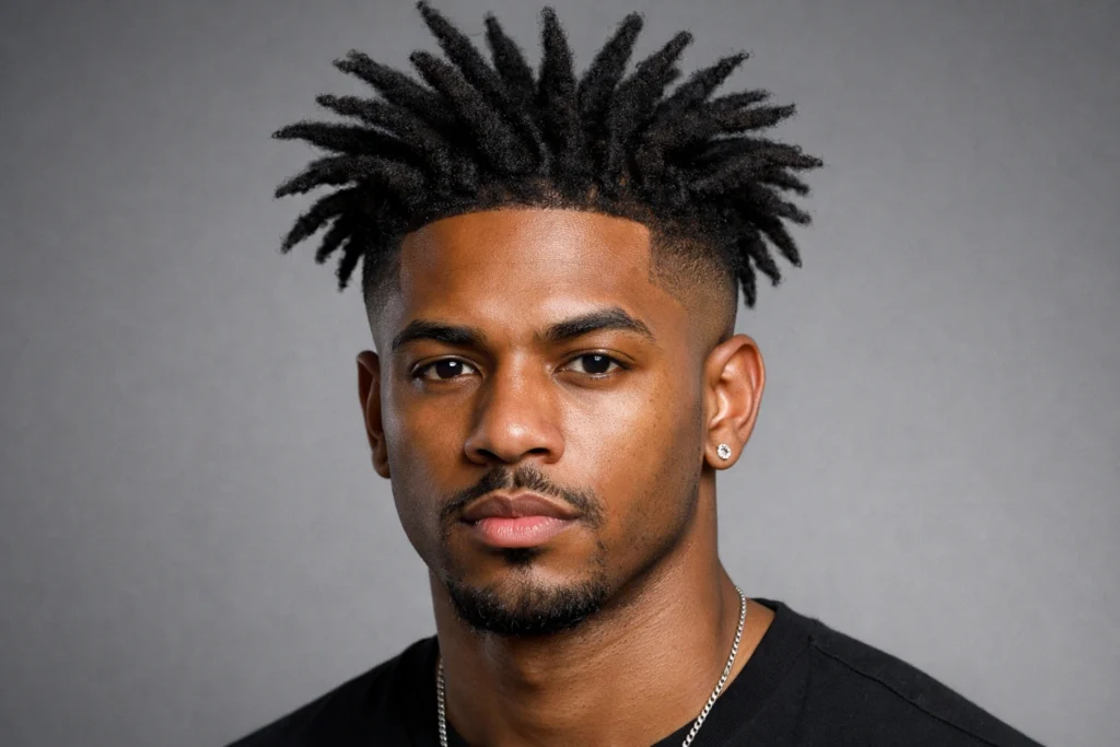 Burst Fade with Dreadlocks