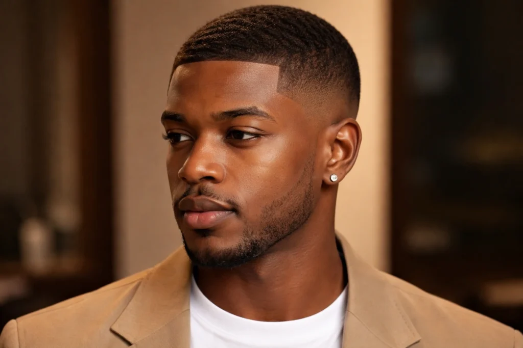 Caesar Cut for Black Men