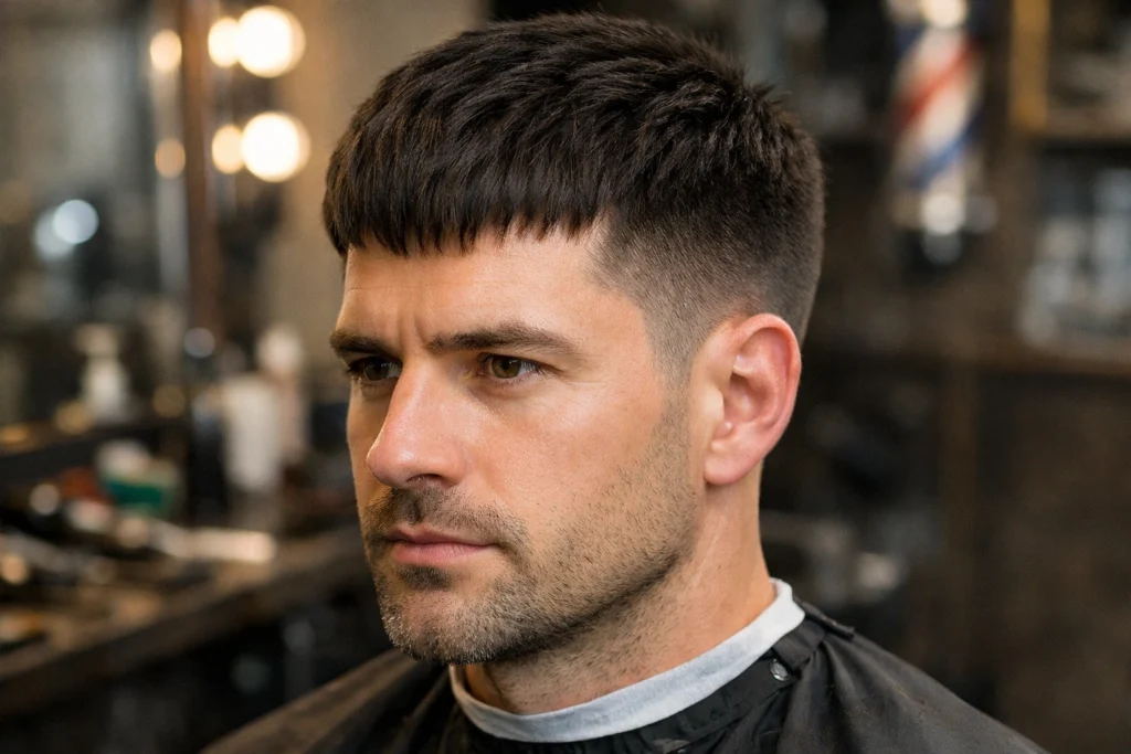 Caesar Cut for Thick Hair