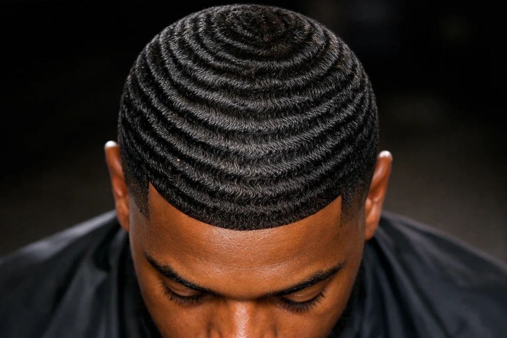 Caesar Cut with Waves
