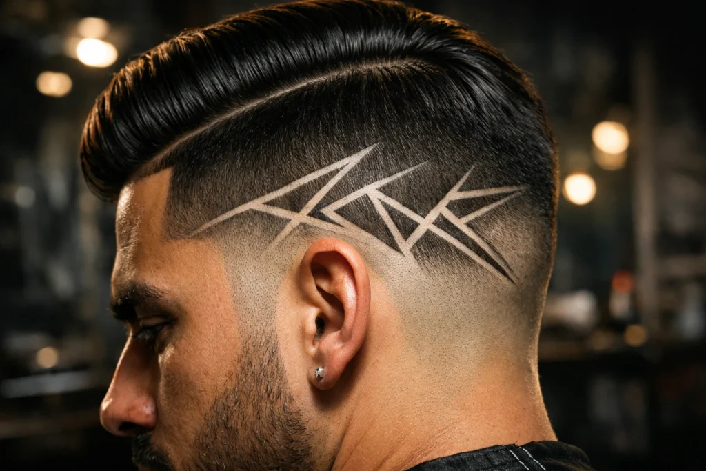 Comb Over with Design