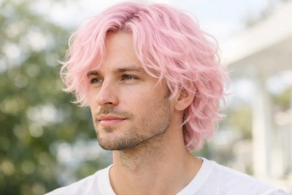 Cotton Candy Pink Waves