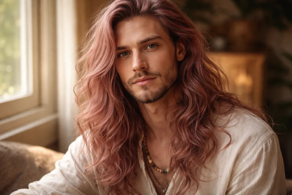 Dusty Rose Long Hair