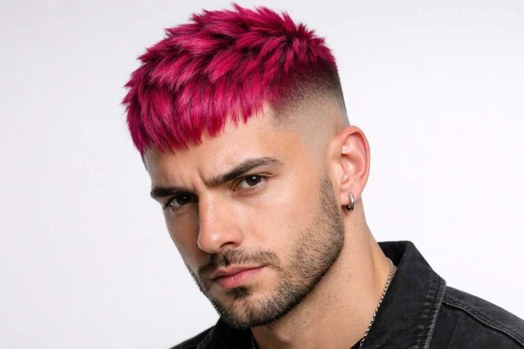 Fuchsia Textured Crop