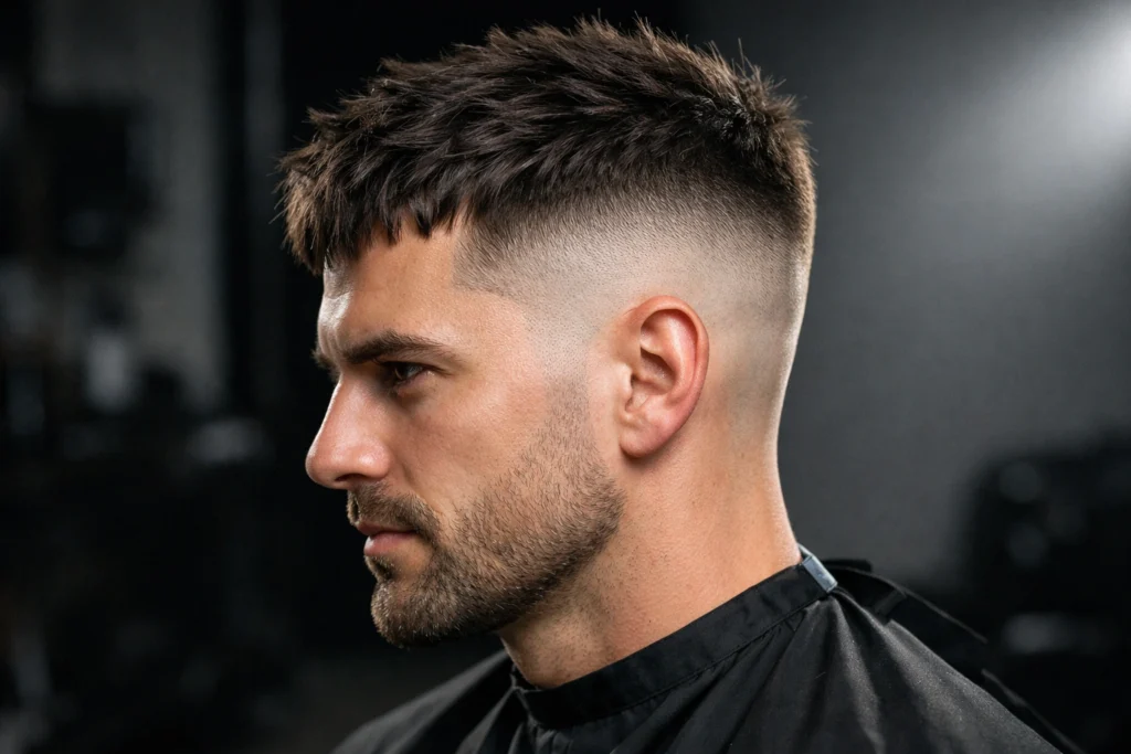 High Skin Fade with Textured Top