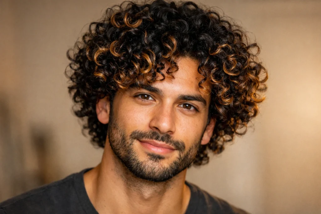 Highlights on Curly Hair