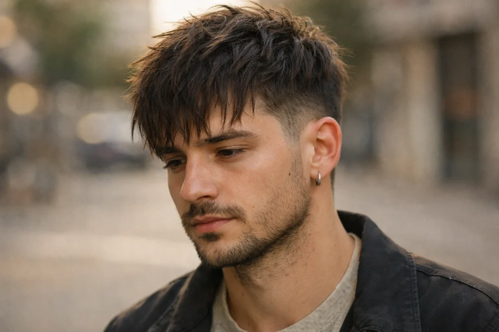 Messy Taper with Textured Fringe