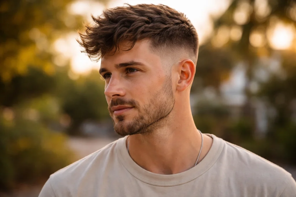 Mid Fade with Natural Texture