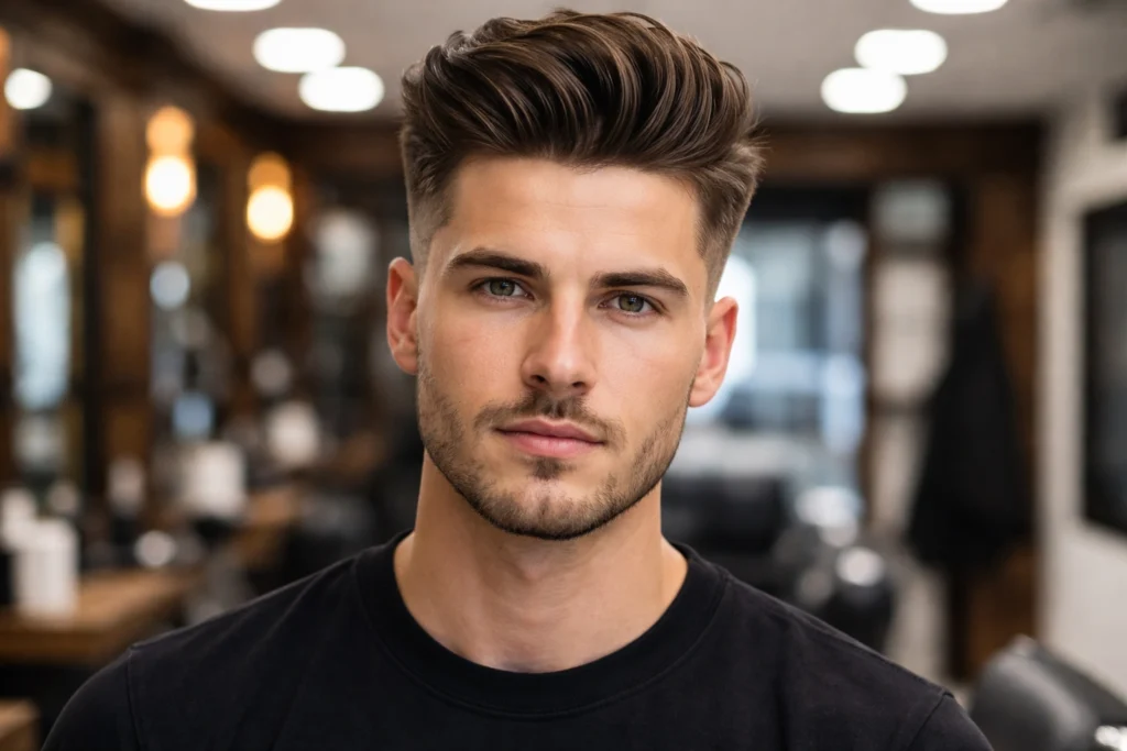 Mid Taper Fade Quiff