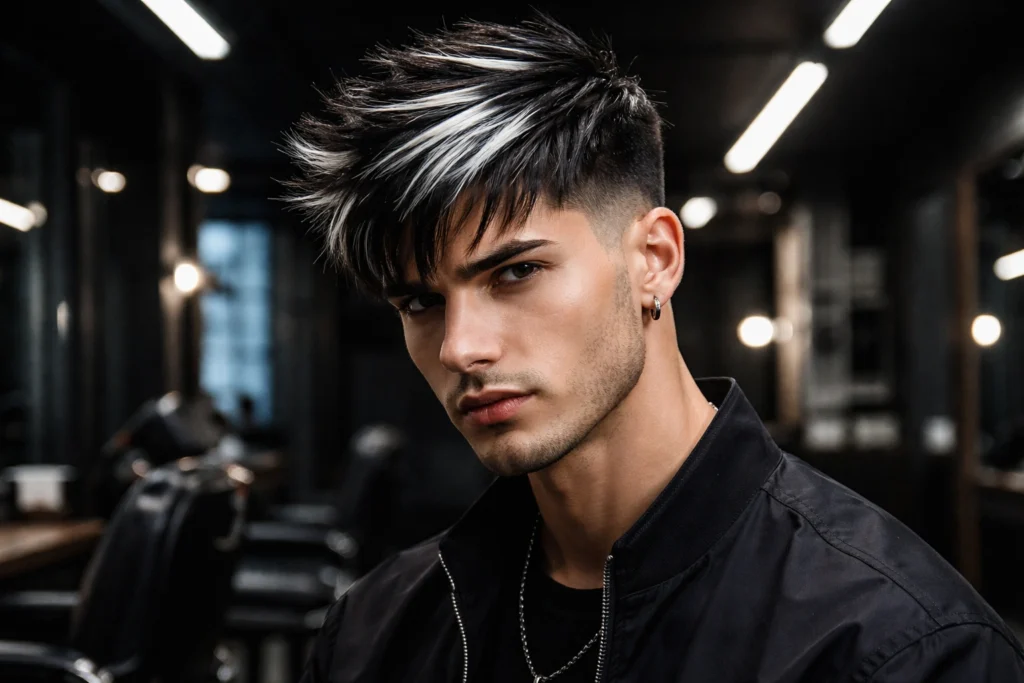 Platinum Highlights on Dark Hair