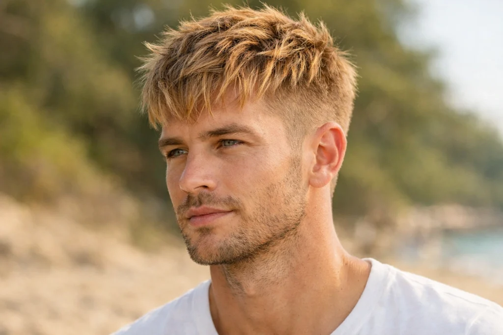 Sandy Blonde Textured Crop