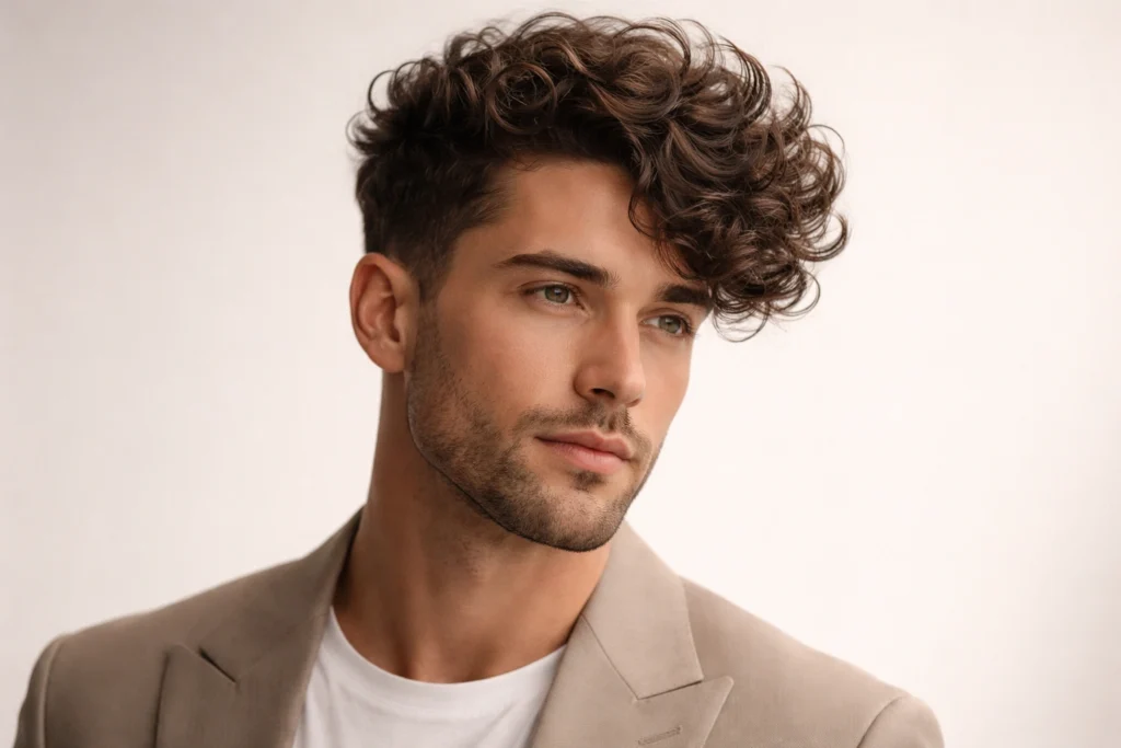 Side Swept Broccoli Haircut