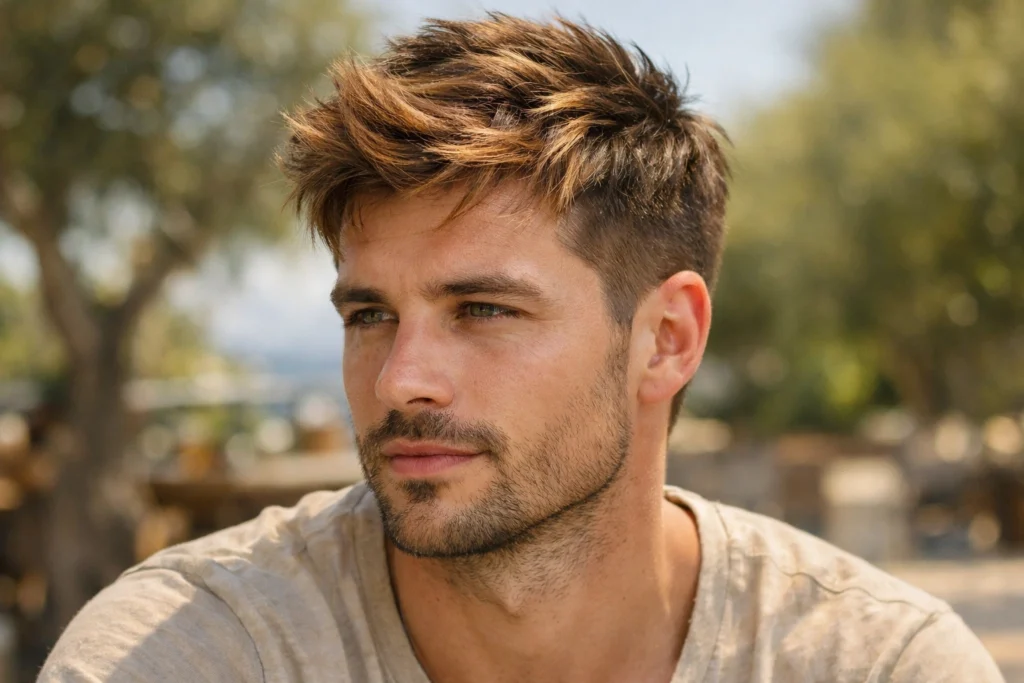 Sun-Kissed Balayage for Medium Brown Hair