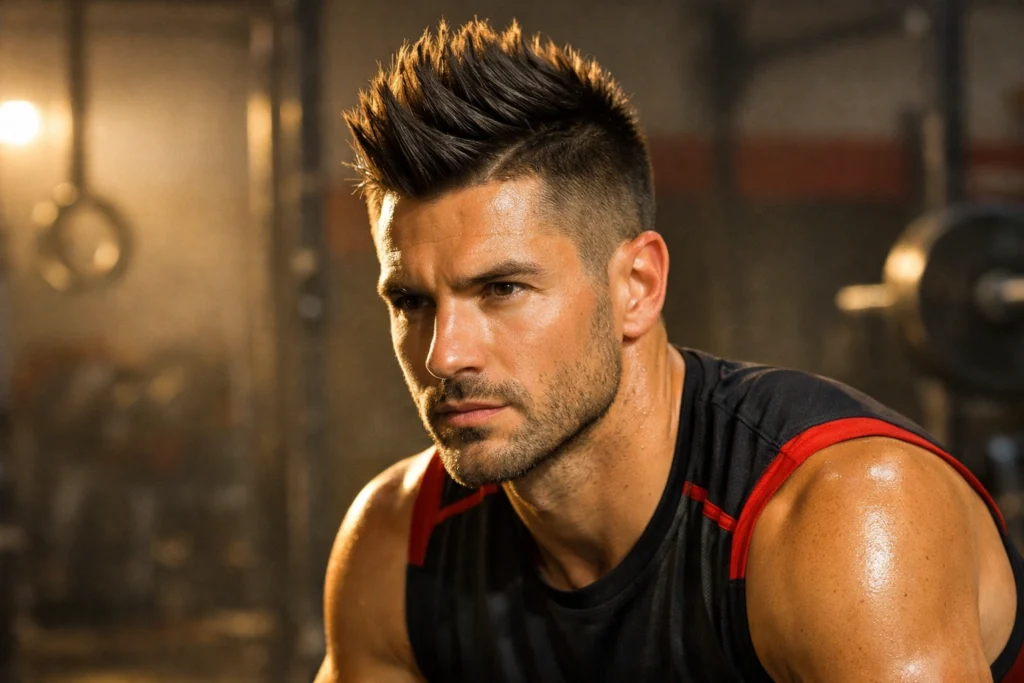 The Athletic Faux Hawk
Hairstyles for Active Men