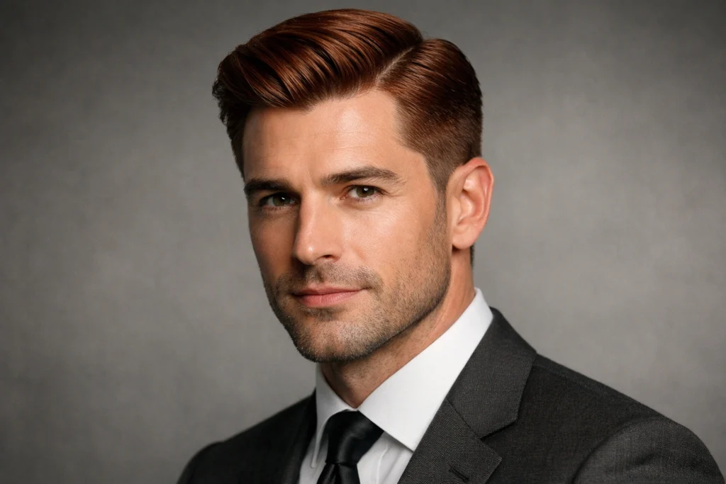 The Auburn Side Part with Taper