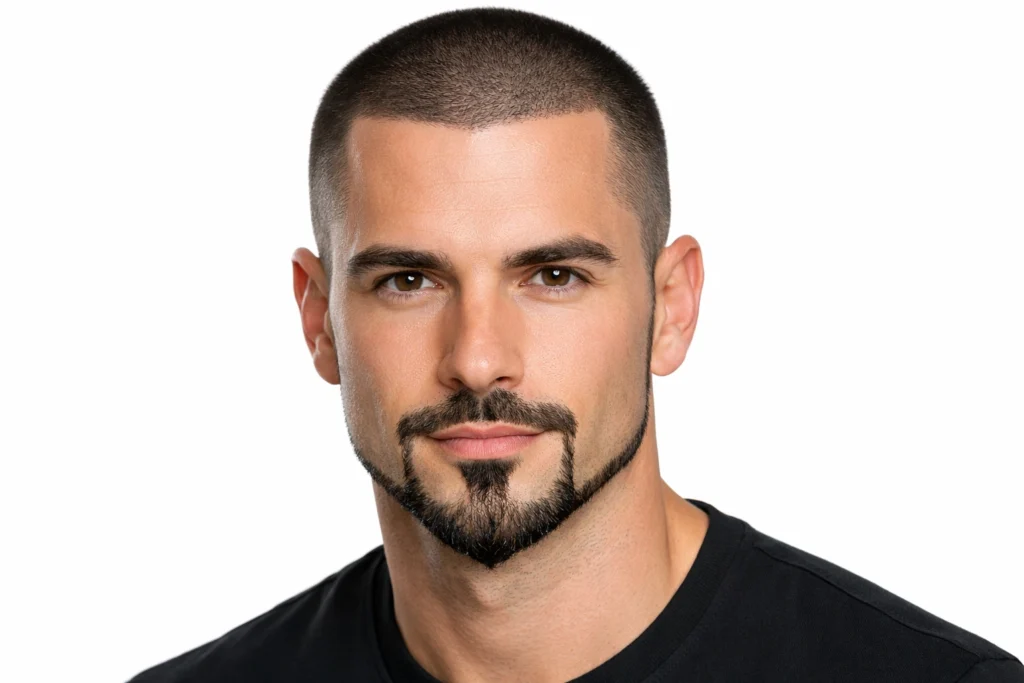 The Buzz Cut With Anchor Beard