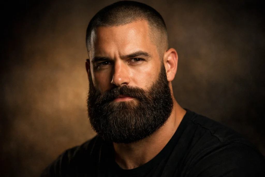 The Buzz Cut With Garibaldi Beard