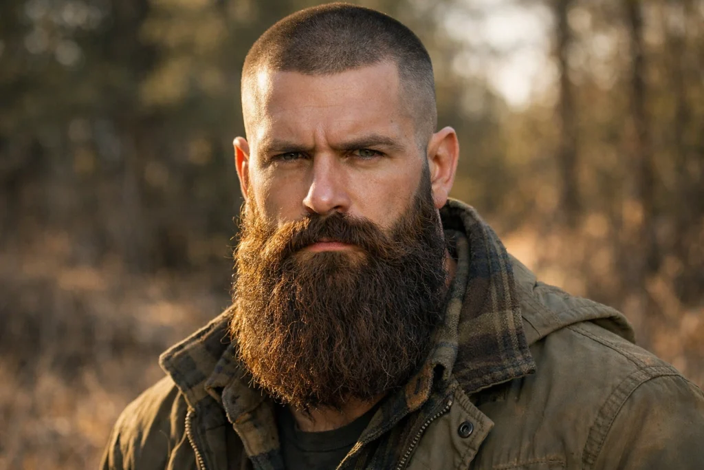 The Buzz Cut With Lumberjack Beard