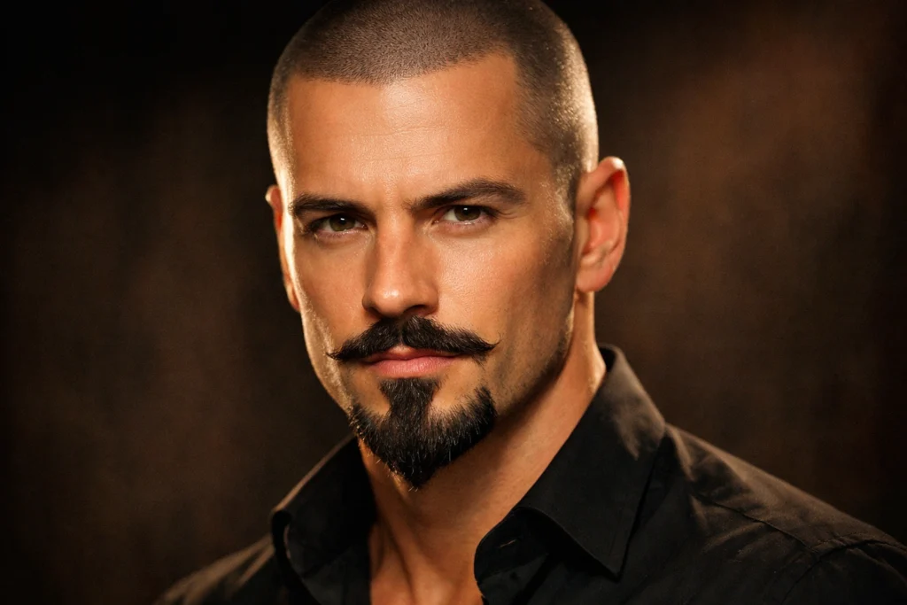 The Buzz Cut With Van Dyke Beard