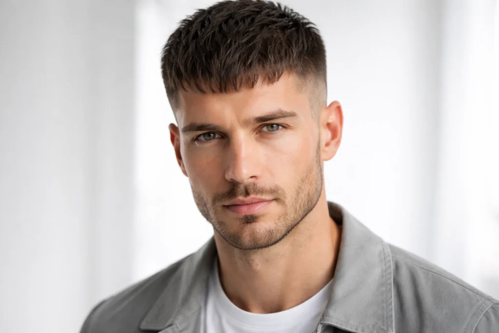 The Caesar Cut with Texture