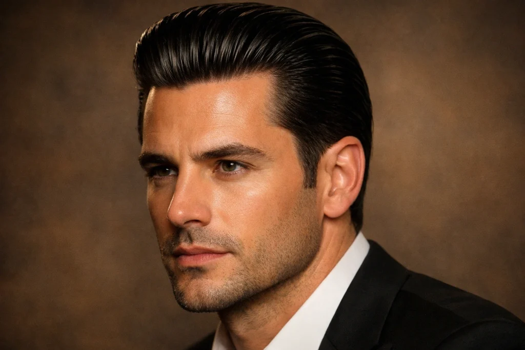The Classic Slicked Back Style