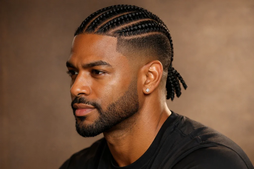 The Cornrow Braid with Taper
Hairstyles for Active Men