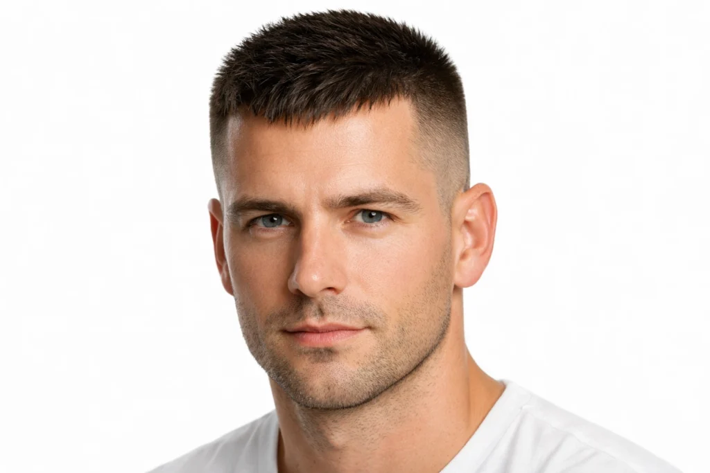 The Crew Cut with Defined Top