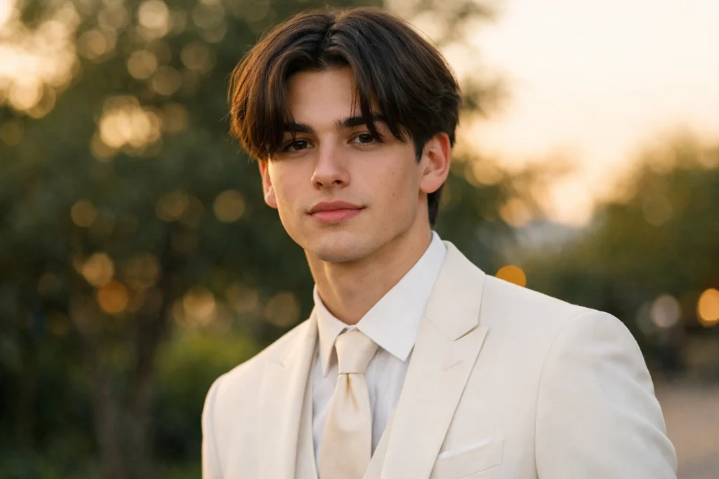 The Curtain Haircut with Taper