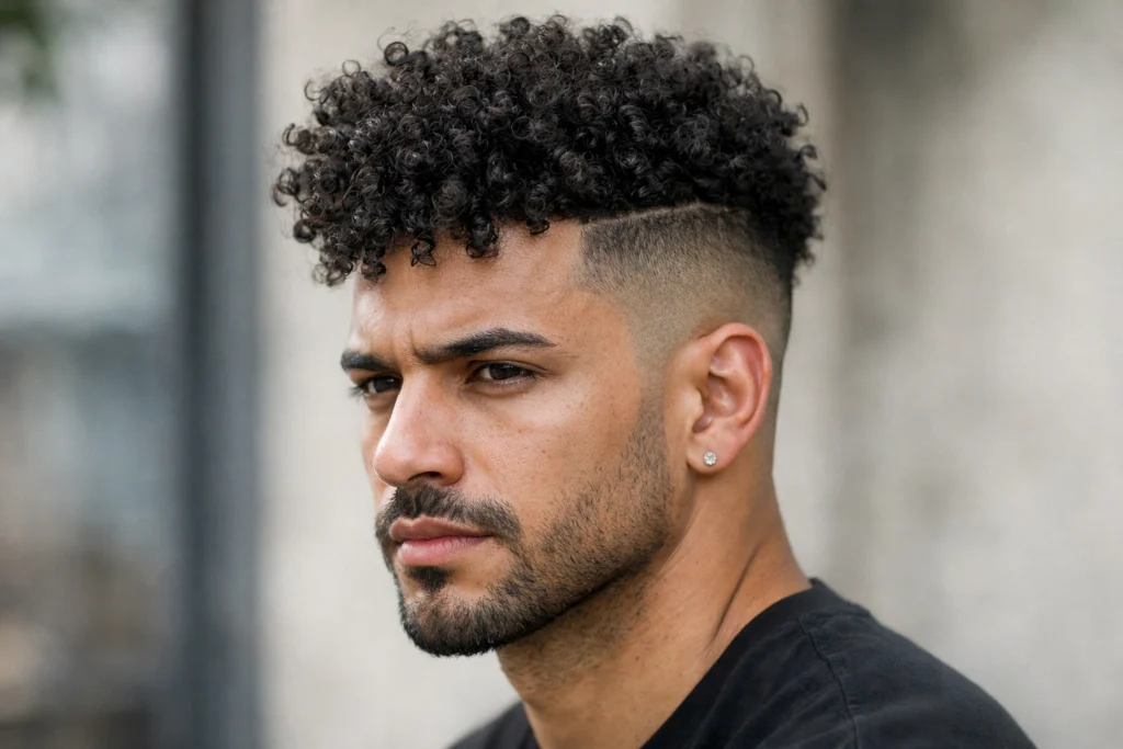 The Disconnected Undercut With Curly Hair