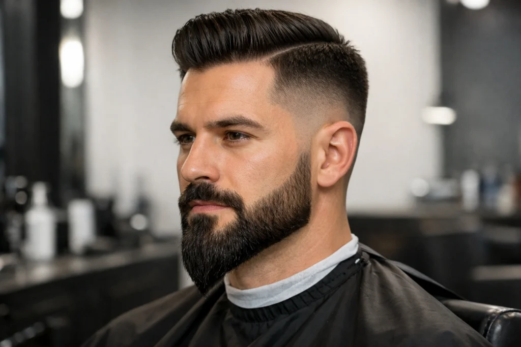 The Ducktail Beard With Fade