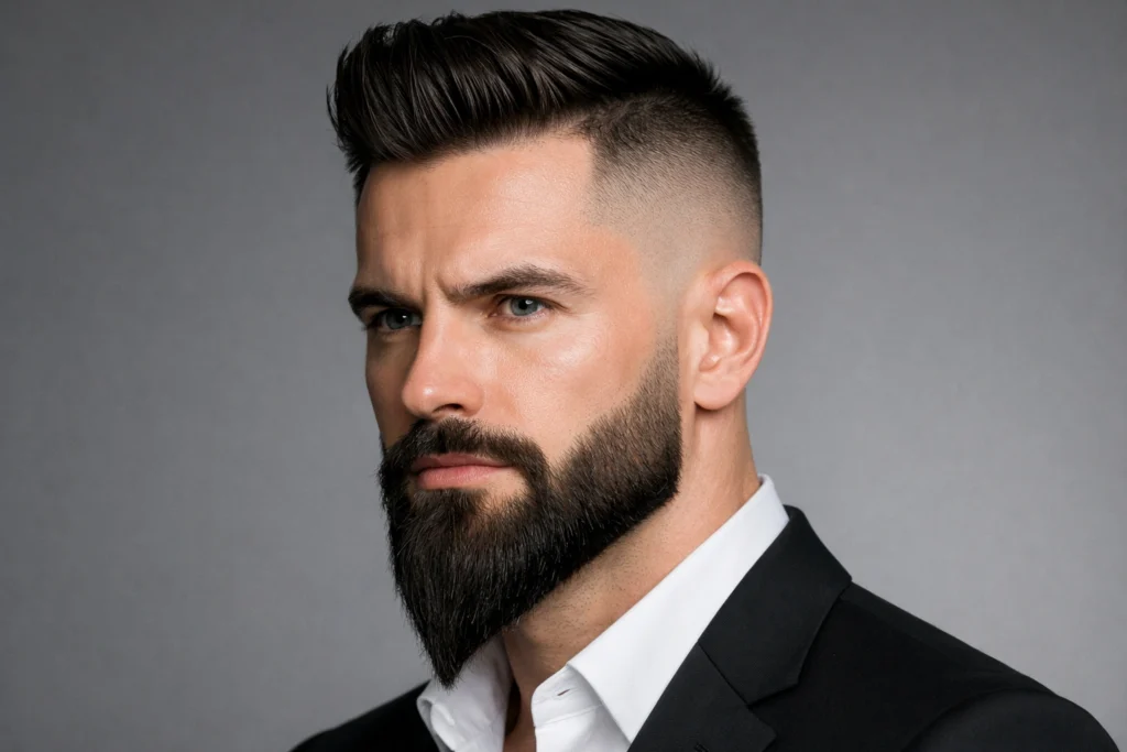 The Ducktail Beard With Skin Fade