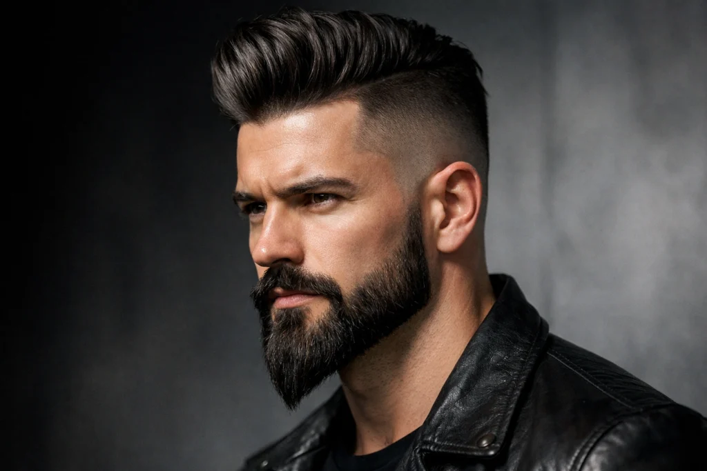The Ducktail Beard With Undercut Haircut
