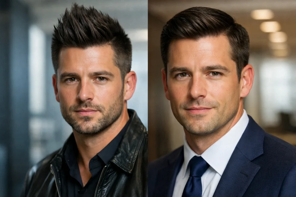 The Faux Hawk and Ivy League Cut