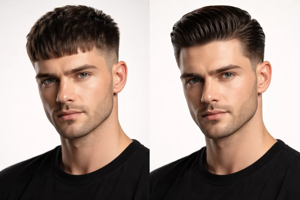 The French Crop and Slick Back