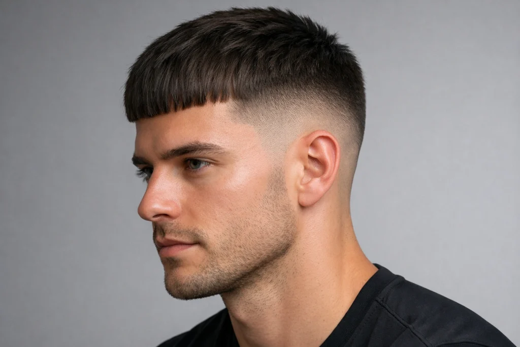 The French Crop with Drop Fade