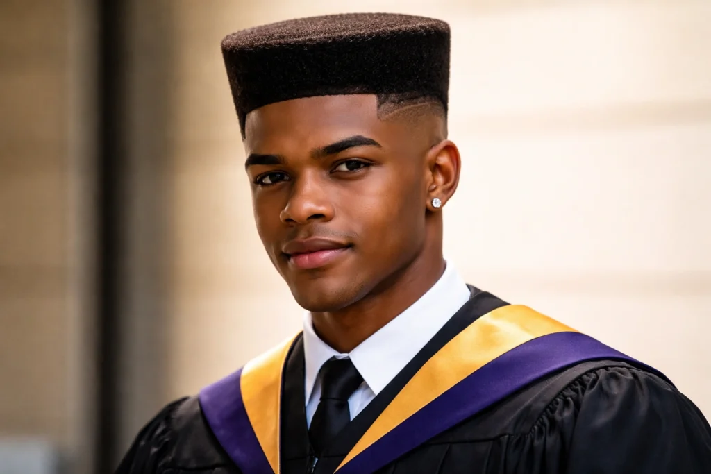 The High Fade with Flat Top