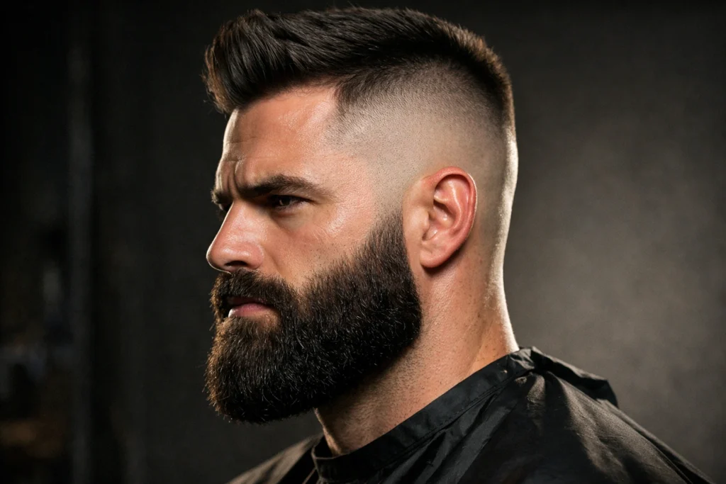 The High Fade with Full Beard