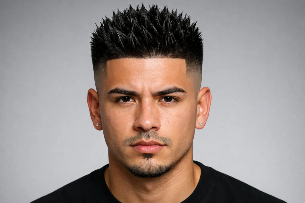 The High Fade with Spiky Top