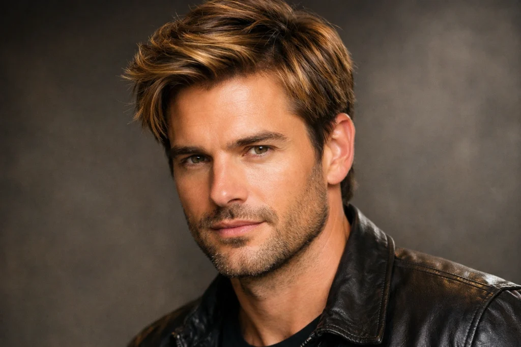 The Light Brown Hair with Highlights