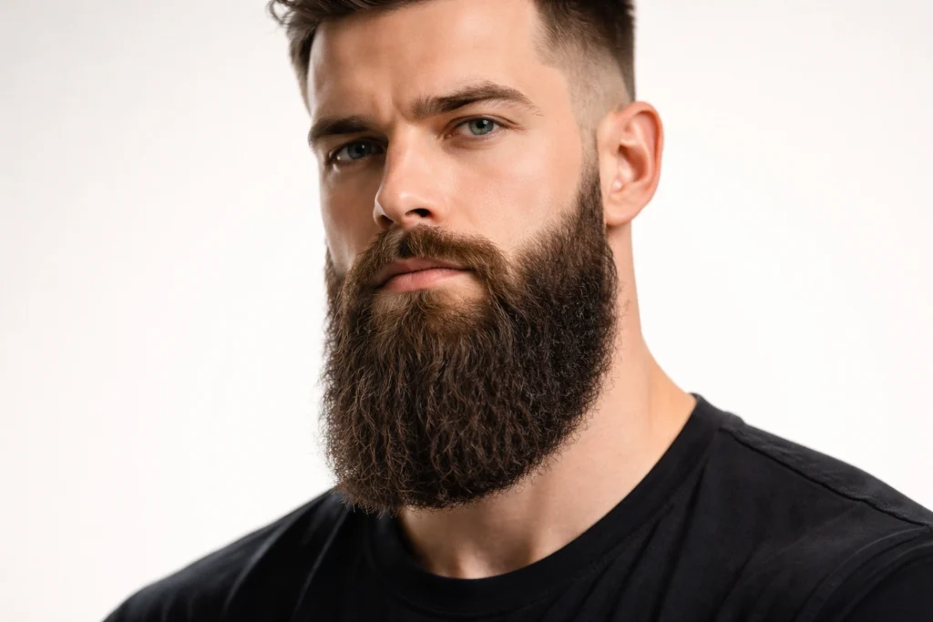 The Long Beard With Defined Neckline