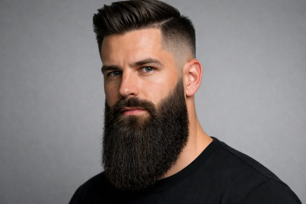 The Long Beard With Fade
Long Beard Styles
