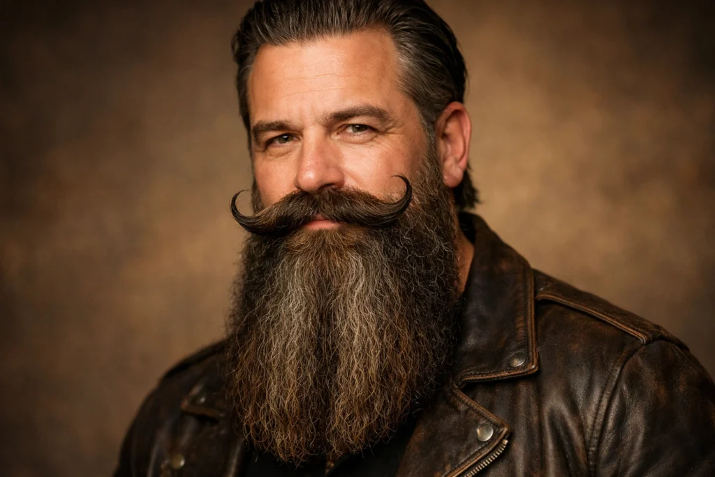 The Long Beard With Mustache