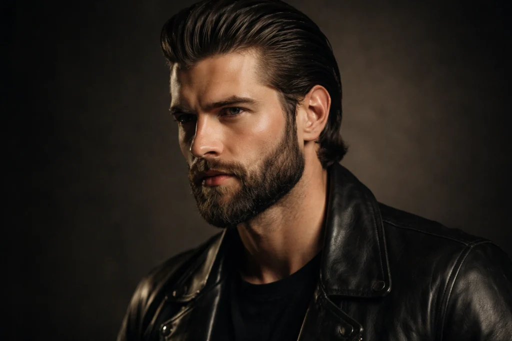 The Long Slick Back with Beard