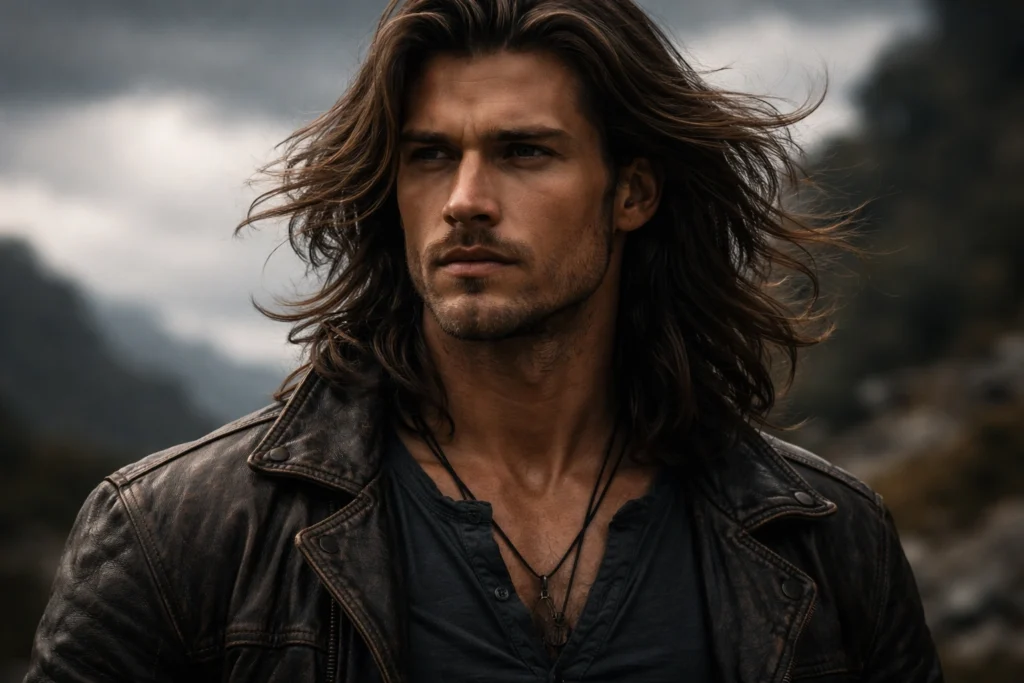 The Long Warrior with Shoulder-Length Flow