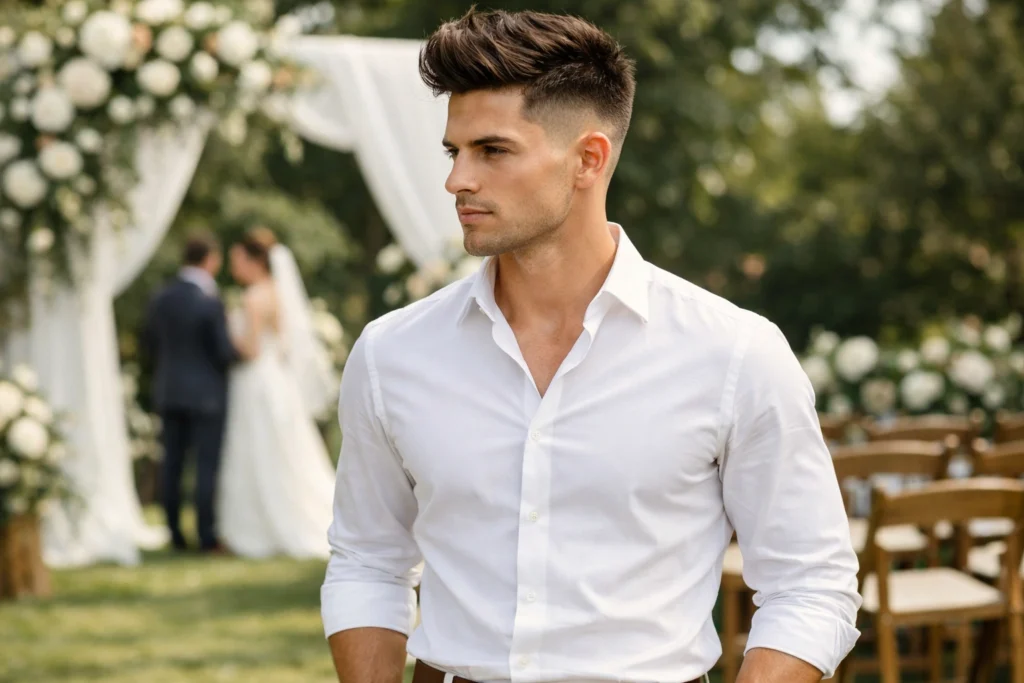 The Low Skin Fade with Styled Top