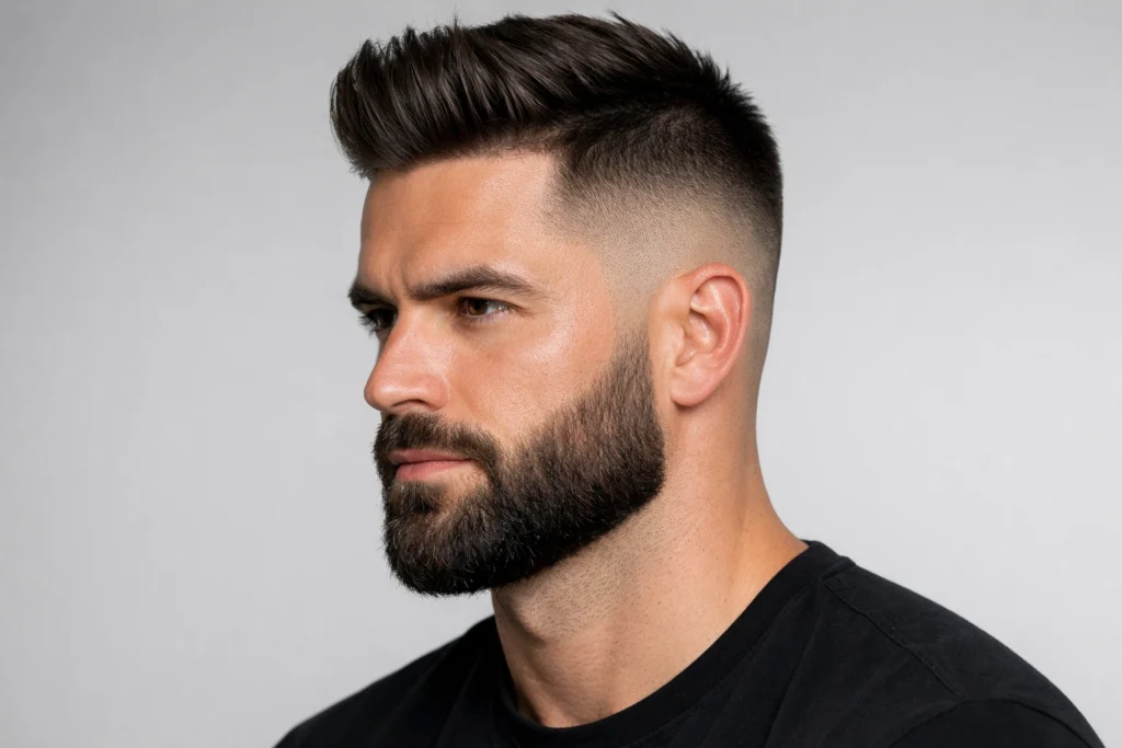 The Medium Beard With Skin Fade