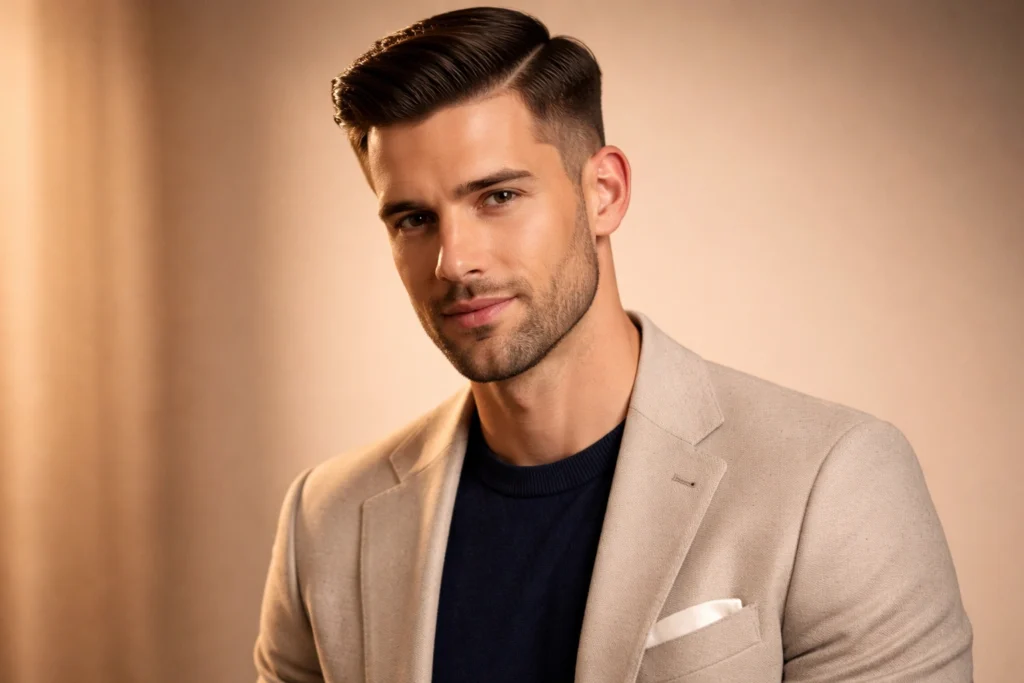 The Neat Taper with Natural Part