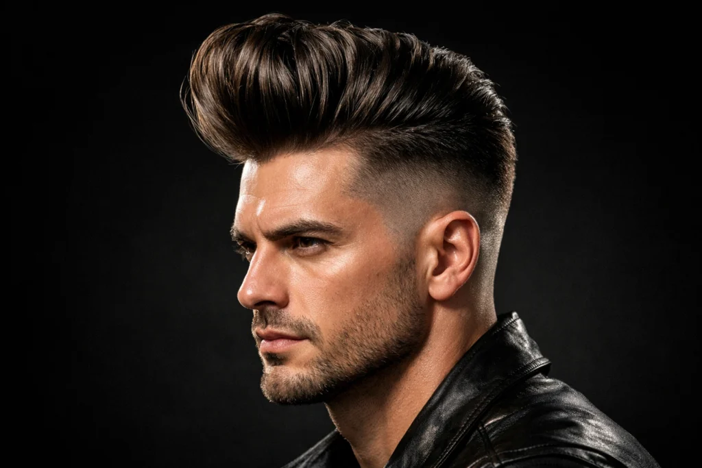 The Pompadour Skin Fade Undercut
